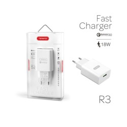 Tranyoo Φορτιστής Χωρίς Καλώδιο με Θύρα USB-A 18W Quick Charge 3.0 Λευκός R3
