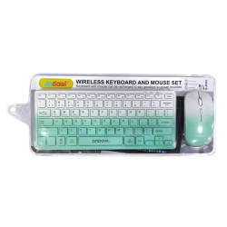 Andowl Q-JP662 Σετ πληκτρολόγιο & ποντίκι ασύρματα Πράσινο