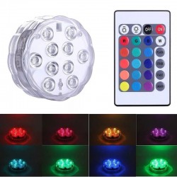 Andowl Φως Αδιάβροχο 10 LED RGB με Χειριστήριο Q-LED95 