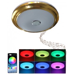 Lediary SL-325 Φωτιστικό Οροφής Πλαφονιέρα με Εφαρμογή κινητού για αλλαγή χρωμάτων & ηχείο Bluetooth