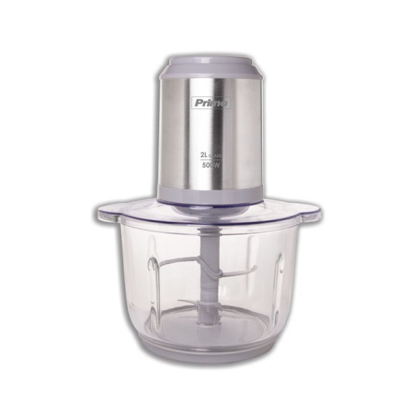 Primo PRFC-40486 INOX Πολυκόπτης Multi 500W με Γυάλινο Δοχείο 2Lt