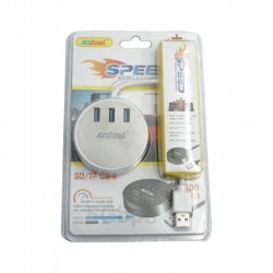 Andowl γρήγορο κέντρο υποδοχών USB3.0 & SD Q-JC87