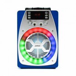 ANDOWL Επαναφορτιζόμενο ηχείο Bluetooth με μικρόφωνο και τηλεχειριστήριο κόκκινο Q-YX606