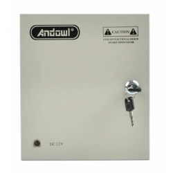 Andowl Τροφοδοτικό Κουτί Συστημάτων CCTV Q-T172