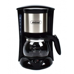 Andowl Καφετιέρα Φίλτρου 600W Q-CF323 Μαύρο Inox