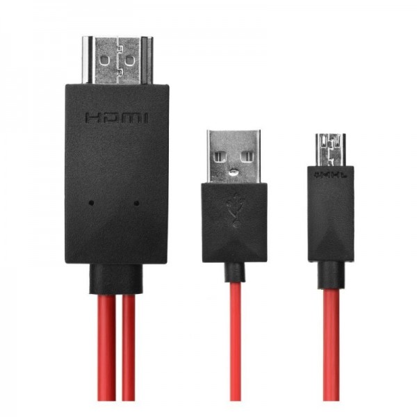 Καλώδιο MHL Micro USB HDMI 4K HDTV 1.8m 11PIN