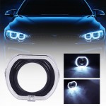 Καπάκι Για Προτζέκτορα 3″ Για BMW Με Led Angel Eyes Λευκό