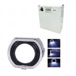 Καπάκι Για Προτζέκτορα 3″ Για BMW Με Led Angel Eyes Λευκό