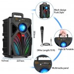 SING-E Φορητό ηχείο με μικρόφωνο ZQS8149 8″ 1800mAh