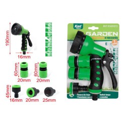 KMT Tools Σετ Πιστόλι Ποτίσματος 7 Θέσεων με Συνδέσμους 