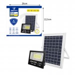 Jortan Ηλιακός Προβολέας Με Τηλεχειριστήριο LED 150W IP66
