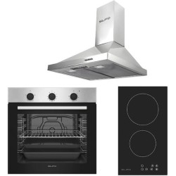 Σετ SILIFO SF6850BOI & SF6801HDV2 & SF6619 Φούρνος 83lt, Εστία Domino & Απορροφητήρας 92028 (4 Έτη Εγγύηση)