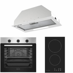 Σετ SILIFO SF6850BOI & SF6801HDV2 & SF6615 Φούρνος 83lt, Εστία Domino & Μηχανισμός Απορρόφησης 92029 (4 Έτη Εγγύηση)