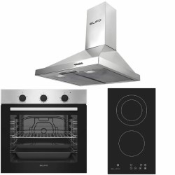 Σετ SILIFO SF6850BOI & SF6802HDV3 & SF6619 Φούρνος 83lt, Εστία Domino & Απορροφητήρας 92033 (4 Έτη Εγγύηση)