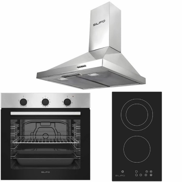 Σετ SILIFO SF6850BOI & SF6802HDV3 & SF6619 Φούρνος 83lt, Εστία Domino & Απορροφητήρας 92033 (4 Έτη Εγγύηση) Σετ SILIFO SF6850BOI & SF6802HDV3 & SF6619 Φούρνος 83lt, Εστία Domino & Απορροφητήρας 92033 (4 Έτη Εγγύηση)