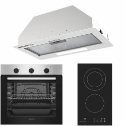 Σετ SILIFO SF6850BOI & SF6802HDV3 & SF6615 Φούρνος 83lt, Εστία Domino & Μηχανισμός Απορρόφησης 92034 (4 Έτη Εγγύηση)