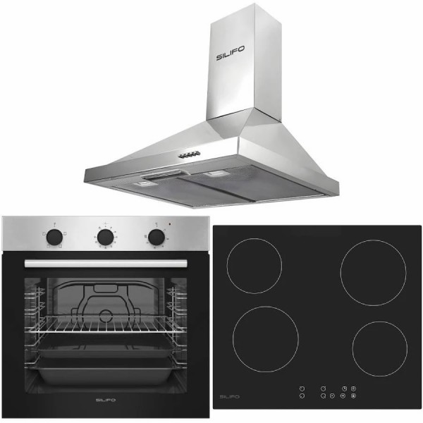 Σετ SILIFO SF6850BOI & SF6821HV4 & SF6619 Φούρνος 83lt, Κεραμική Εστία & Απορροφητήρας 92038 (4 Έτη Εγγύηση) Σετ SILIFO SF6850BOI & SF6821HV4 & SF6619 Φούρνος 83lt, Κεραμική Εστία & Απορροφητήρας 92038 (4 Έτη Εγγύηση)