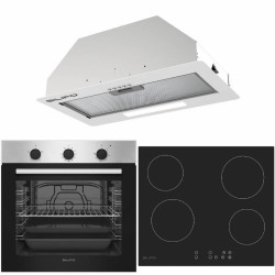 Σετ SILIFO SF6850BOI & SF6821HV4 & SF6615 Φούρνος 83lt, Κεραμική Εστία & Μηχανισμός Απορρόφησης 92039 (4 Έτη Εγγύηση)