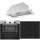 Σετ SILIFO SF6850BOI & SF6821HV4 & SF6615 Φούρνος 83lt, Κεραμική Εστία & Μηχανισμός Απορρόφησης 92039 (4 Έτη Εγγύηση)