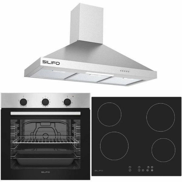 Σετ SILIFO SF6850BOI & SF6821HV4 & SF6618 Φούρνος 83lt, Κεραμική Εστία & Απορροφητήρας 90cm 92040 (4 Έτη Εγγύηση) Σετ SILIFO SF6850BOI & SF6821HV4 & SF6618 Φούρνος 83lt, Κεραμική Εστία & Απορροφητήρας 90cm 92040 (4 Έτη Εγγύηση)