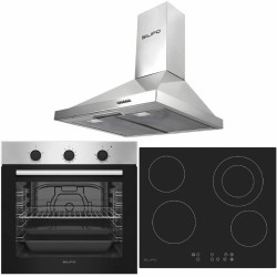 Σετ SILIFO SF6850BOI & SF6822HV5 & SF6619 Φούρνος 83lt, Κεραμική Εστία & Απορροφητήρας 92077 (4 Έτη Εγγύηση)