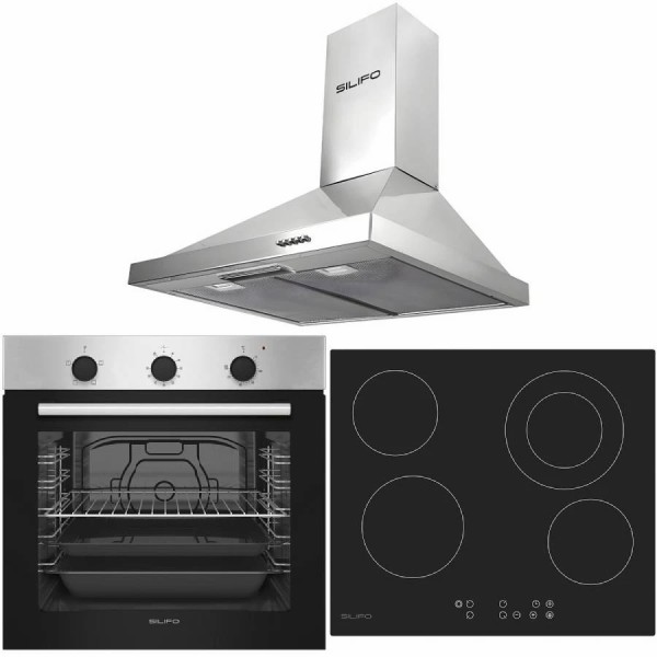 Σετ SILIFO SF6850BOI & SF6822HV5 & SF6619 Φούρνος 83lt, Κεραμική Εστία & Απορροφητήρας 92077 (4 Έτη Εγγύηση) Σετ SILIFO SF6850BOI & SF6822HV5 & SF6619 Φούρνος 83lt, Κεραμική Εστία & Απορροφητήρας 92077 (4 Έτη Εγγύηση)