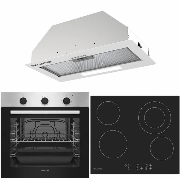 Σετ SILIFO SF6850BOI & SF6822HV5 & SF6615 Φούρνος 83lt, Κεραμική Εστία & Μηχανισμός Απορρόφησης 92078 (4 Έτη Εγγύηση) Σετ SILIFO SF6850BOI & SF6822HV5 & SF6615 Φούρνος 83lt, Κεραμική Εστία & Μηχανισμός Απορρόφησης 92078 (4 Έτη Εγγύηση)