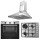 Σετ SILIFO SF6850BOI & SF6100 & SF6619 Φούρνος 83lt, Μικτή Εστία & Απορροφητήρας 92082 (4 Έτη Εγγύηση)