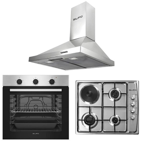Σετ SILIFO SF6850BOI & SF6100 & SF6619 Φούρνος 83lt, Μικτή Εστία & Απορροφητήρας 92082 (4 Έτη Εγγύηση) Σετ SILIFO SF6850BOI & SF6100 & SF6619 Φούρνος 83lt, Μικτή Εστία & Απορροφητήρας 92082 (4 Έτη Εγγύηση)