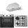 Σετ SILIFO SF6850BOI & SF6100 & SF6615 Φούρνος 83lt, Μικτή Εστία & Μηχανισμός Απορρόφησης 92083 (4 Έτη Εγγύηση)