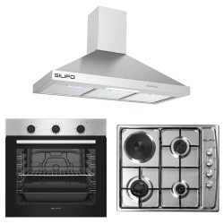 Σετ SILIFO SF6850BOI & SF6100 & SF6618 Φούρνος 83lt, Μικτή Εστία & Απορροφητήρας 90cm 92084 (4 Έτη Εγγύηση)
