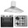 Σετ SILIFO SF6850BOI & SF6100 & SF6618 Φούρνος 83lt, Μικτή Εστία & Απορροφητήρας 90cm 92084 (4 Έτη Εγγύηση)