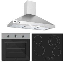 Σετ SILIFO SF6008 & SF6822HV5 & SF6618 Φούρνος, Κεραμική Εστία & Απορροφητήρας 92252