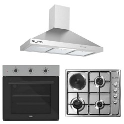 Σετ SILIFO SF6008 & SF6100 & SF6618 Φούρνος, Μικτή Εστία & Απορροφητήρας 92275