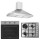 Σετ SILIFO SF6008 & SF6100 & SF6618 Φούρνος, Μικτή Εστία & Απορροφητήρας 92275