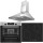 Σετ SILIFO SF6855BOI & SF6822HV5 & SF6619 Φούρνος 76lt, Κεραμική Εστία & Απορροφητήρας 93474 (4 Έτη Εγγύηση)
