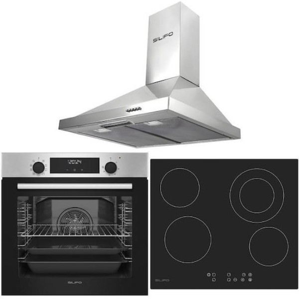 Σετ SILIFO SF6855BOI & SF6822HV5 & SF6619 Φούρνος 76lt, Κεραμική Εστία & Απορροφητήρας 93474 (4 Έτη Εγγύηση) Σετ SILIFO SF6855BOI & SF6822HV5 & SF6619 Φούρνος 76lt, Κεραμική Εστία & Απορροφητήρας 93474 (4 Έτη Εγγύηση)