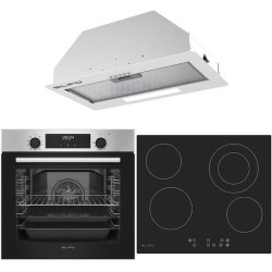 Σετ SILIFO SF6855BOI & SF6822HV5 & SF6615 Φούρνος 76lt, Κεραμική Εστία & Μηχανισμός Απορρόφησης 93476 (4 Έτη Εγγύηση)