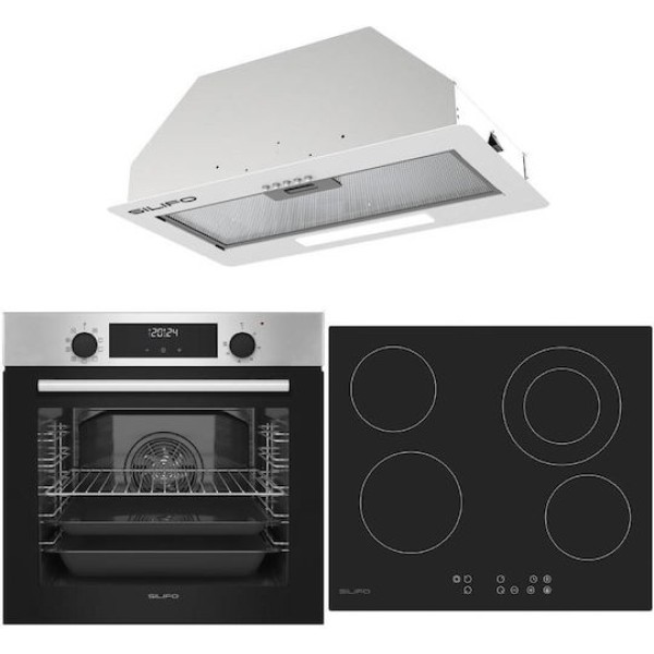 Σετ SILIFO SF6855BOI & SF6822HV5 & SF6615 Φούρνος 76lt, Κεραμική Εστία & Μηχανισμός Απορρόφησης 93476 (4 Έτη Εγγύηση) Σετ SILIFO SF6855BOI & SF6822HV5 & SF6615 Φούρνος 76lt, Κεραμική Εστία & Μηχανισμός Απορρόφησης 93476 (4 Έτη Εγγύηση)