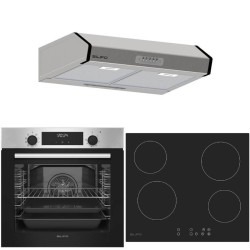 Σετ SILIFO SF6855BOI & SF6821HV4 & SF6683 Φούρνος 76lt, Κεραμική Εστία & Απορροφητήρας 93482 (4 Έτη Εγγύηση)