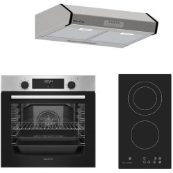 Σετ SILIFO SF6855BOI & SF6802HDV3 & SF6683 Φούρνος 76lt, Εστία Domino & Απορροφητήρας 93492 (4 Έτη Εγγύηση)