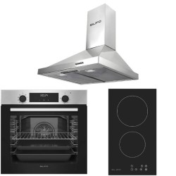 Σετ SILIFO SF6855BOI & SF6801HDV2 & SF6619 Φούρνος 76lt, Εστία Domino & Απορροφητήρας 93500 (4 Έτη Εγγύηση)