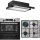 Σετ SILIFO SF6855BOI & SF6100 & SF6665 Φούρνος 76lt, Μικτή Εστία & Απορροφητήρας 93505 (4 Έτη Εγγύηση)