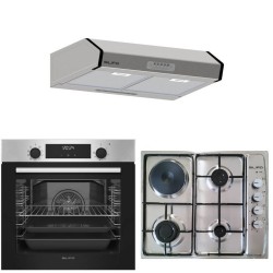 Σετ SILIFO SF6855BOI & SF6100 & SF6683 Φούρνος 76lt, Μικτή Εστία & Απορροφητήρας 93506 (4 Έτη Εγγύηση)