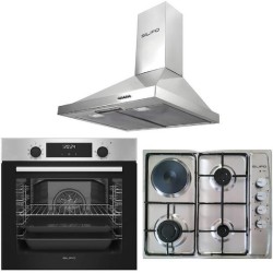 Σετ SILIFO SF6855BOI & SF6100 & SF6619 Φούρνος 76lt, Μικτή Εστία & Απορροφητήρας 93507 (4 Έτη Εγγύηση)