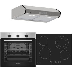 Σετ SILIFO SF6850BOI & SF6822HV5 & SF6683 Φούρνος 83lt, Κεραμική Εστία & Απορροφητήρας 93619 (4 Έτη Εγγύηση)