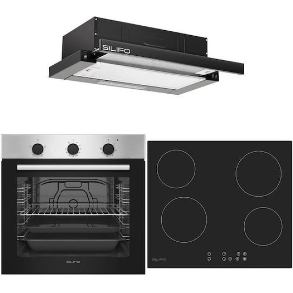 Σετ SILIFO SF6850BOI & SF6821HV4 & SF6665 Φούρνος 83lt, Κεραμική Εστία & Απορροφητήρας 93621 (4 Έτη Εγγύηση) Σετ SILIFO SF6850BOI & SF6821HV4 & SF6665 Φούρνος 83lt, Κεραμική Εστία & Απορροφητήρας 93621 (4 Έτη Εγγύηση)