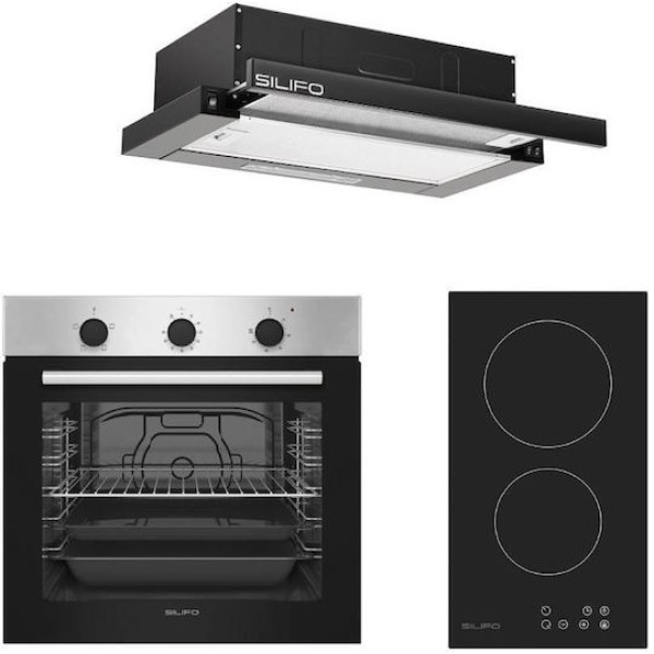 Σετ SILIFO SF6850BOI & SF6801HDV2 & SF6665 Φούρνος 83lt, Εστία Domino & Απορροφητήρας 93648 (4 Έτη Εγγύηση) Σετ SILIFO SF6850BOI & SF6801HDV2 & SF6665 Φούρνος 83lt, Εστία Domino & Απορροφητήρας 93648 (4 Έτη Εγγύηση)