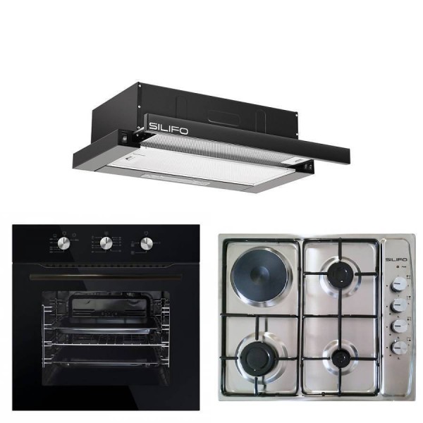 Σετ SILIFO SF6090 & SF6100 & SF6665 Φούρνος Υγραερίου, Εστία & Απορροφητήρας 93655 Σετ SILIFO SF6090 & SF6100 & SF6665 Φούρνος Υγραερίου, Εστία & Απορροφητήρας 93655
