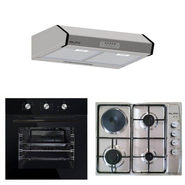 Σετ SILIFO SF6090 & SF6100 & SF6683 Φούρνος Υγραερίου, Εστία & Απορροφητήρας 93656 Σετ SILIFO SF6090 & SF6100 & SF6683 Φούρνος Υγραερίου, Εστία & Απορροφητήρας 93656
